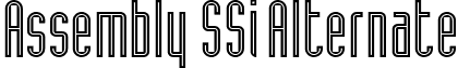 Assembly SSi Alternate font - AssemblySSiAlternate.ttf