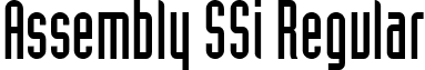 Assembly SSi Regular font - AssemblySSi.ttf