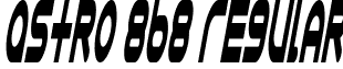 Astro 868 Regular font - Astro868.ttf