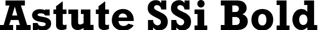 Astute SSi Bold font - Astute SSi Bold.ttf