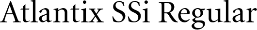 Atlantix SSi Regular font - AtlantixSSi.ttf