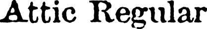 Attic Regular font - attic.ttf