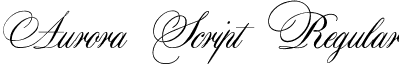 Aurora Script Regular font - Aurorascript.ttf