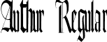 Authur Regular font - AuthurRegularttstd.ttf