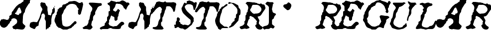 AncientStory Regular font - AncientStory.ttf