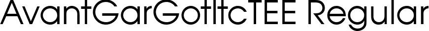 AvantGarGotItcTEE Regular font - AE10013T.ttf