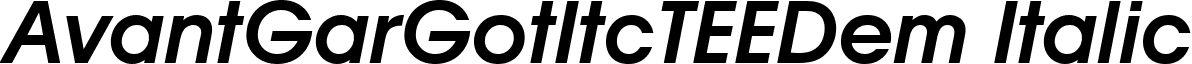 AvantGarGotItcTEEDem Italic font - AE10035T.ttf