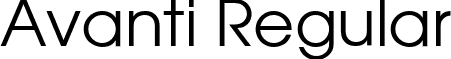 Avanti Regular font - AVA.ttf