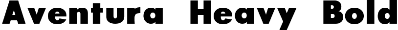 Aventura Heavy Bold font - Aventhb.ttf