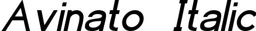 Avinato Italic font - AVINOI.ttf