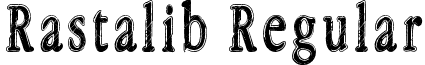 Rastalib Regular font - Rastalib.ttf