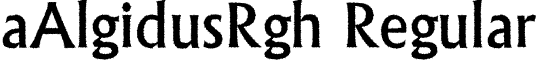 aAlgidusRgh Regular font - a.ttf