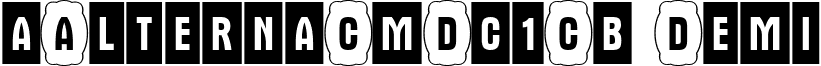 aAlternaCmDc1Cb Demi font - ALTERN_5.ttf