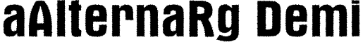 aAlternaRg Demi font - ALT_R.ttf