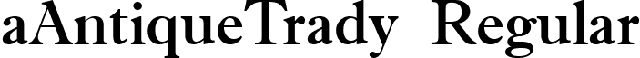 aAntiqueTrady Regular font - ANTIQT.ttf