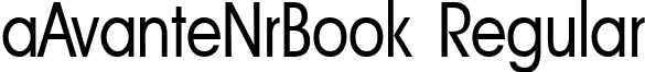 aAvanteNrBook Regular font - AVA_NB.ttf