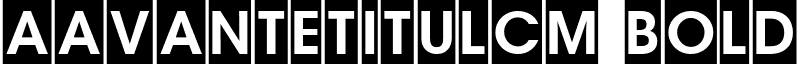 aAvanteTitulCm Bold font - AVANTE_5.ttf