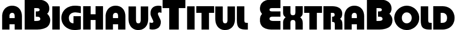 aBighausTitul ExtraBold font - BIGHAU_1.ttf