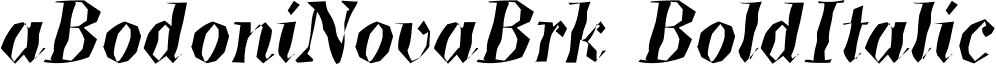 aBodoniNovaBrk BoldItalic font - BOD_NBBI.ttf