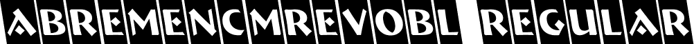 aBremenCmRevObl Regular font - BREME_11.ttf