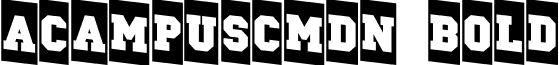 aCampusCmDn Bold font - a.ttf