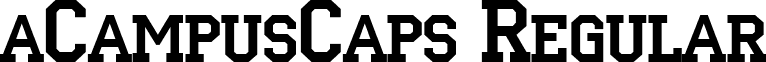 aCampusCaps Regular font - a.ttf