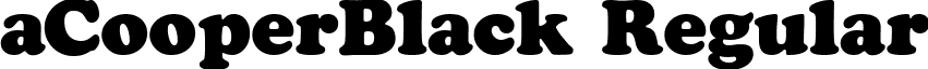 aCooperBlack Regular font - COOP_B.ttf