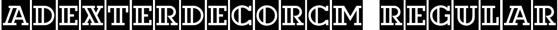 aDexterDecorCm Regular font - DEXTER_2.ttf