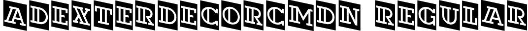 aDexterDecorCmDn Regular font - DEXTER_3.ttf