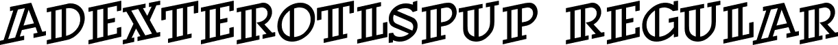 aDexterOtlSpUp Regular font - DEXTER_9.ttf