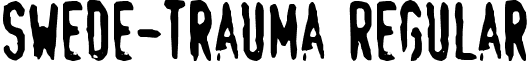 Swede-Trauma Regular font - trauma____________sw____.ttf