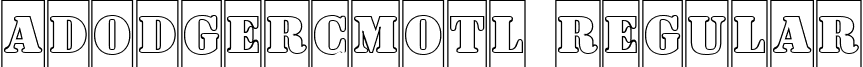 aDodgerCmOtl Regular font - a.ttf