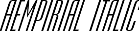 aEmpirial Italic font - EMPERI_9.ttf