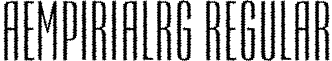 aEmpirialRg Regular font - EMPER_R.ttf