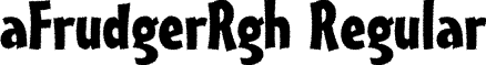 aFrudgerRgh Regular font - a.ttf