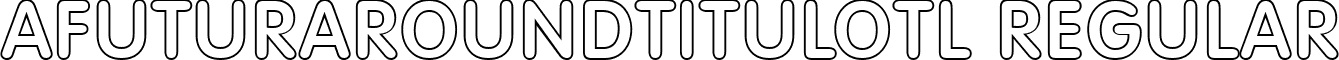 aFuturaRoundTitulOtl Regular font - FUTURA-5.ttf