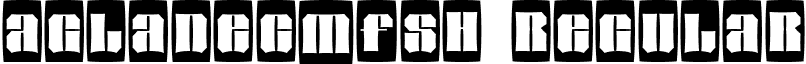 aGladeCmFsh Regular font - a.ttf