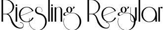 Riesling Regular font - dahot2.riesling.ttf