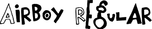 Airboy Regular font - Airboy.ttf