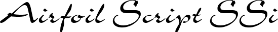 Airfoil Script SSi font - AirfoilScriptSSi.ttf