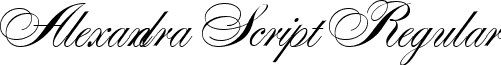 Alexandra Script Regular font - AlexandraScript.ttf