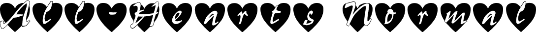 All-Hearts Normal font - AllHeartsNormal.ttf