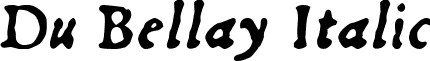 Du Bellay Italic font - dubellit.ttf