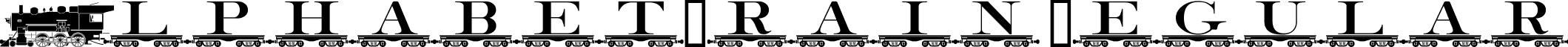 AlphabetTrain Regular font - ABCTRAIN.ttf