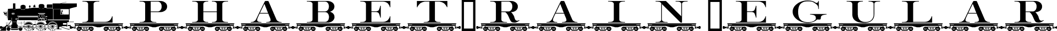 AlphabetTrain Regular font - ALPHABT.ttf