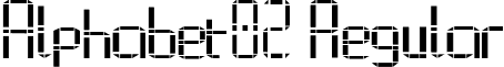 Alphabet02 Regular font - Alphabet.ttf