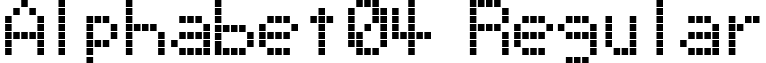Alphabet04 Regular font - Alphabet.ttf