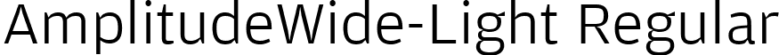 AmplitudeWide-Light Regular font - AmplitudeWide-Light.ttf