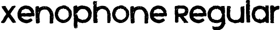 Xenophone Regular font - xeno.ttf