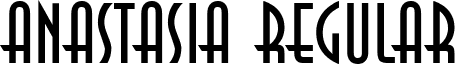Anastasia Regular font - ANASTAS.ttf